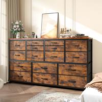 Brown-16 Drawer-with Power Outlet