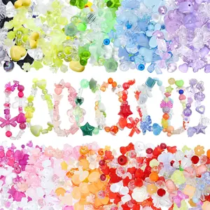 400-500PCS  Beads, Cute  Kawaii Aesthetic Beads for  Making, DIY Bracelet Necklace, Phone Lanyard (10 Candy Colors)
