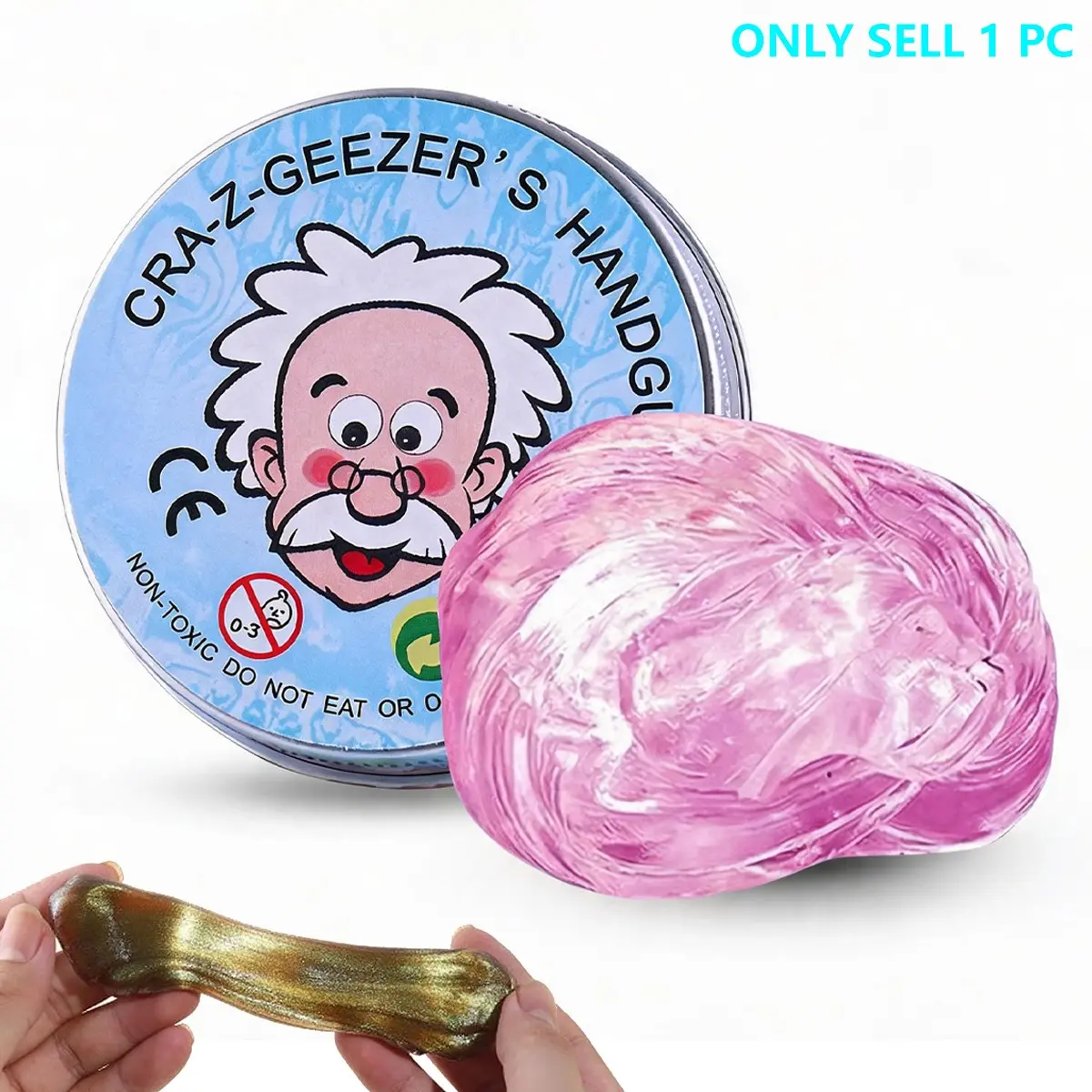 Slime for Kids Non-Newtonian Liquid Glass Mud Transparent Colorful Crystal Slime Stress Relief Decompression Squishy Toy, Portable Anti-Stress Bubble Gum, Pull String Crystal Mud, Clear Slime, Bright Slime, Satisfying Squishy