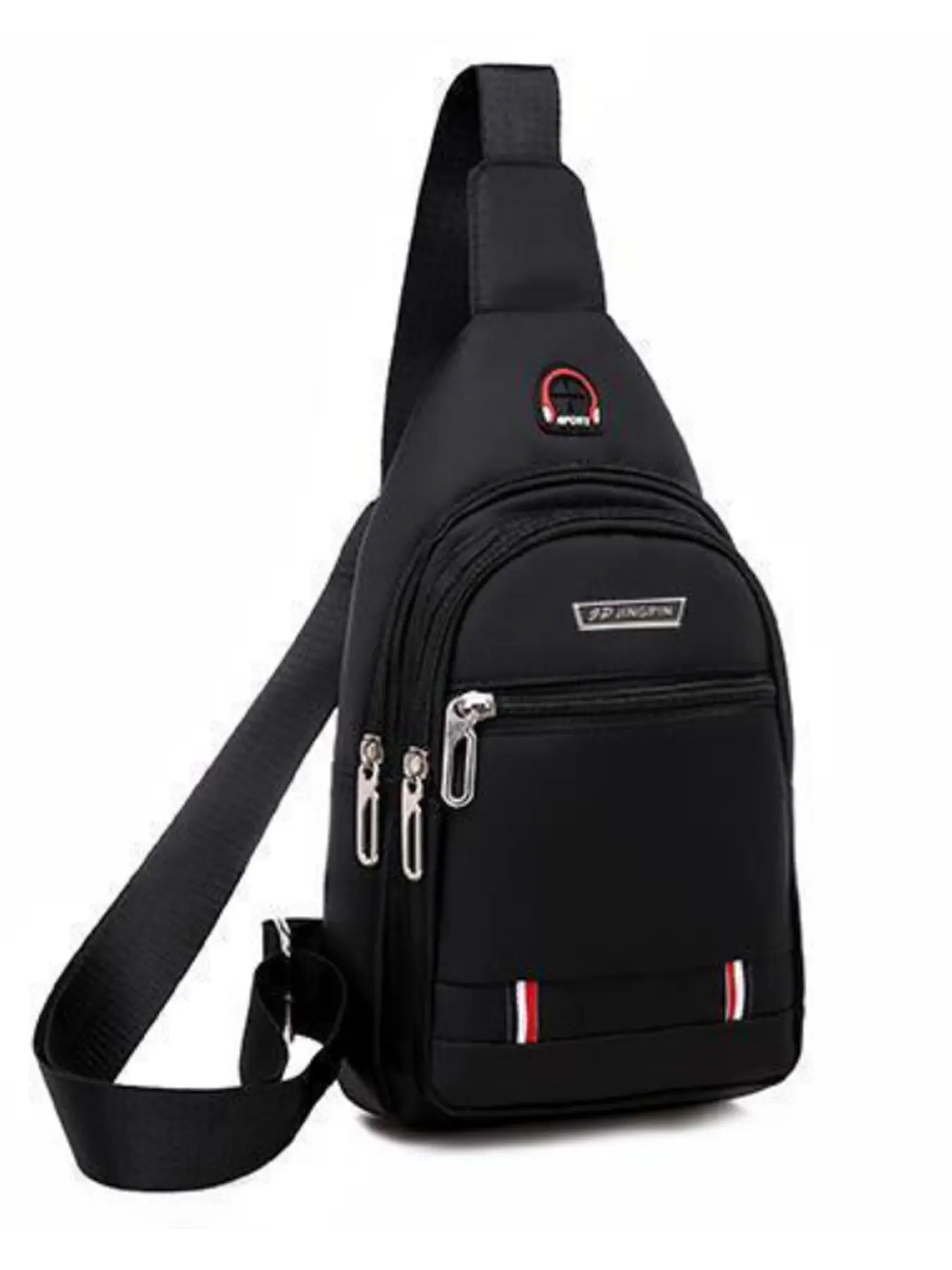 Men's Sport Chest Bag, Lightweight Waterproof Oxford Fabric, Multi-Layer Crossbody Waist Pack, Waterproof Fanny Pack, Outdoor Commute Fitness Daily Carry Bag, Lightweight Waist Bags