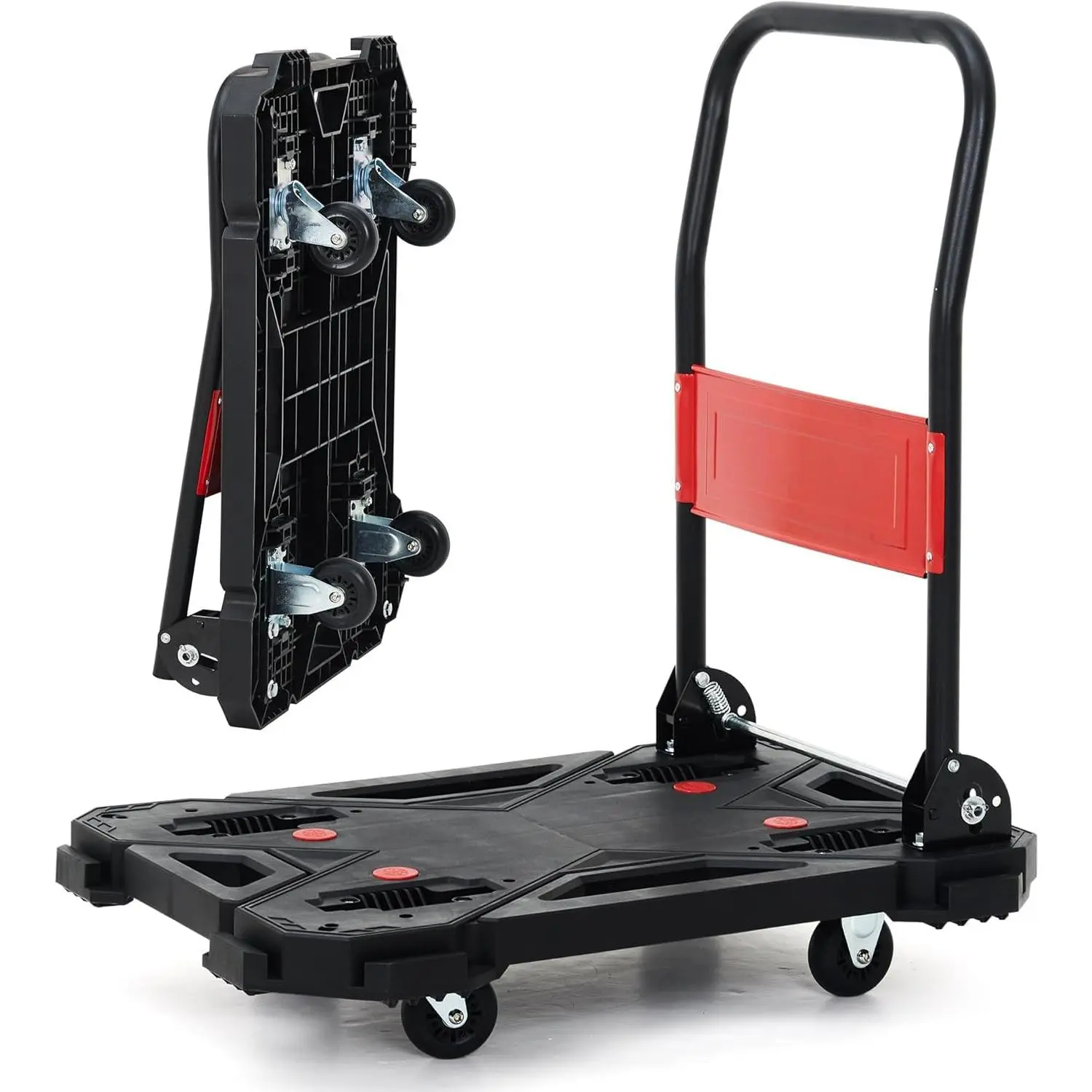 Heavy Duty Foldable Platform Truck Push Dolly, Folded Cart for Efficiently Moving Items, Durable Utility Solution for Large Item Transport (Tools & Hardware, Ropes Chains & Pulleys)