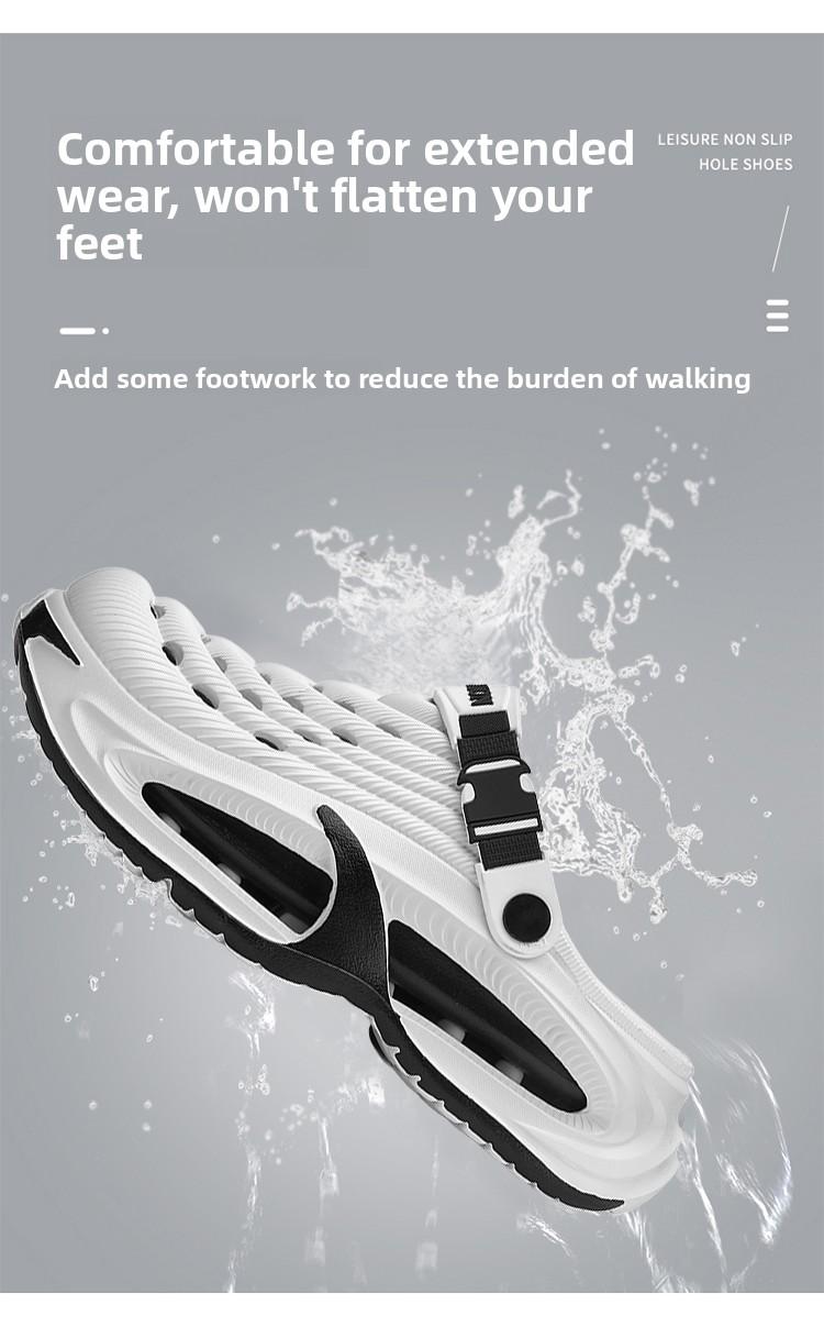 Summer Men's Clogs Outdoor Thick Sole Non-Slip Odor Resistant Durable Quick Drying Soft Beach Sandals 8810