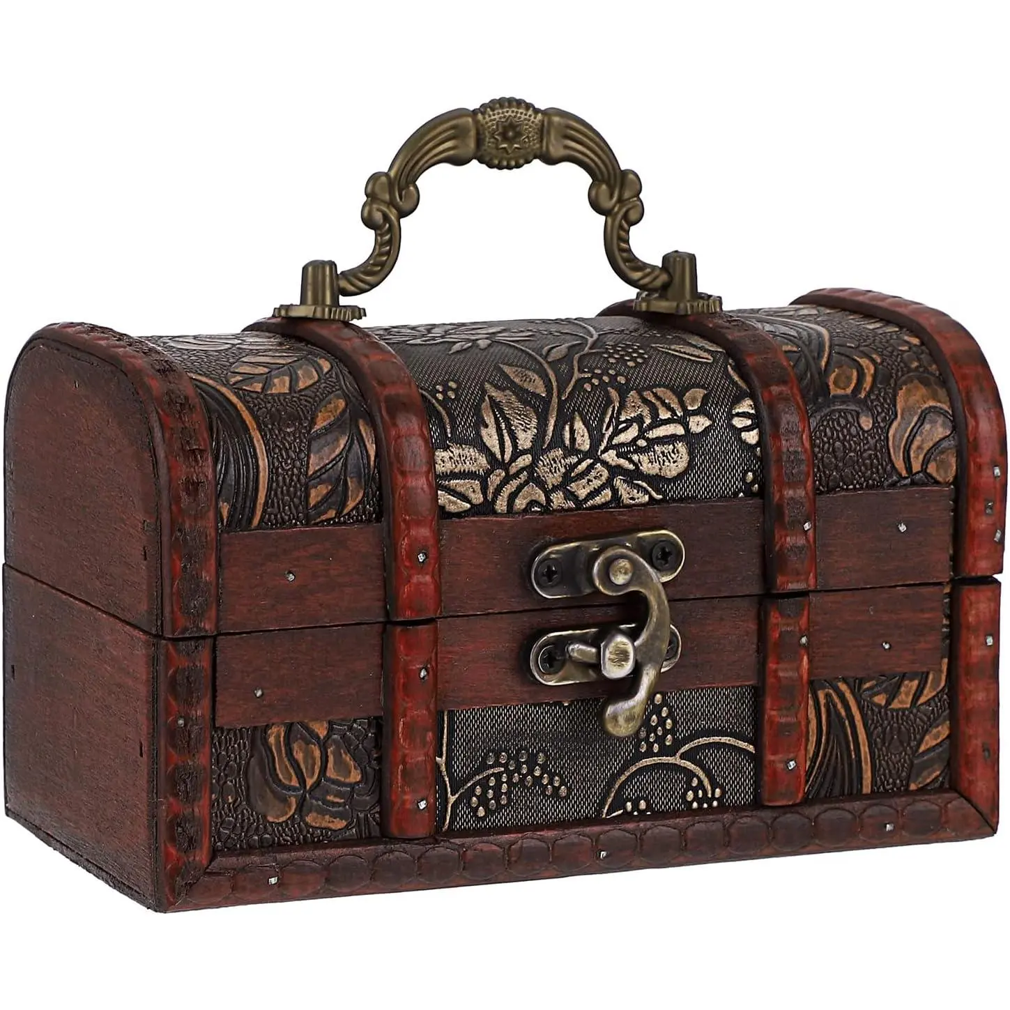 Treasure Chest Box, Pirate Keepsakes Box for , Small | Wooden Treasure Storage Box for Gifts Decorative Box for   Trinkets
