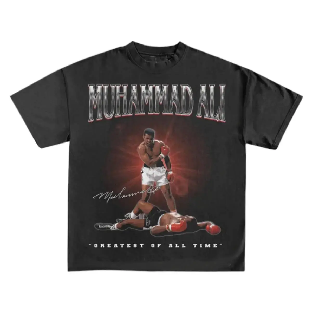 [Sale Up To 50%]UnisexAdults MUHAMMAD ALI KNOCKOUT Graphic T-Shirt, summer tee, vintage y2k, graphic tees, Bootleg Boxing tshirt, Sport Boxing Fan Tee, 4