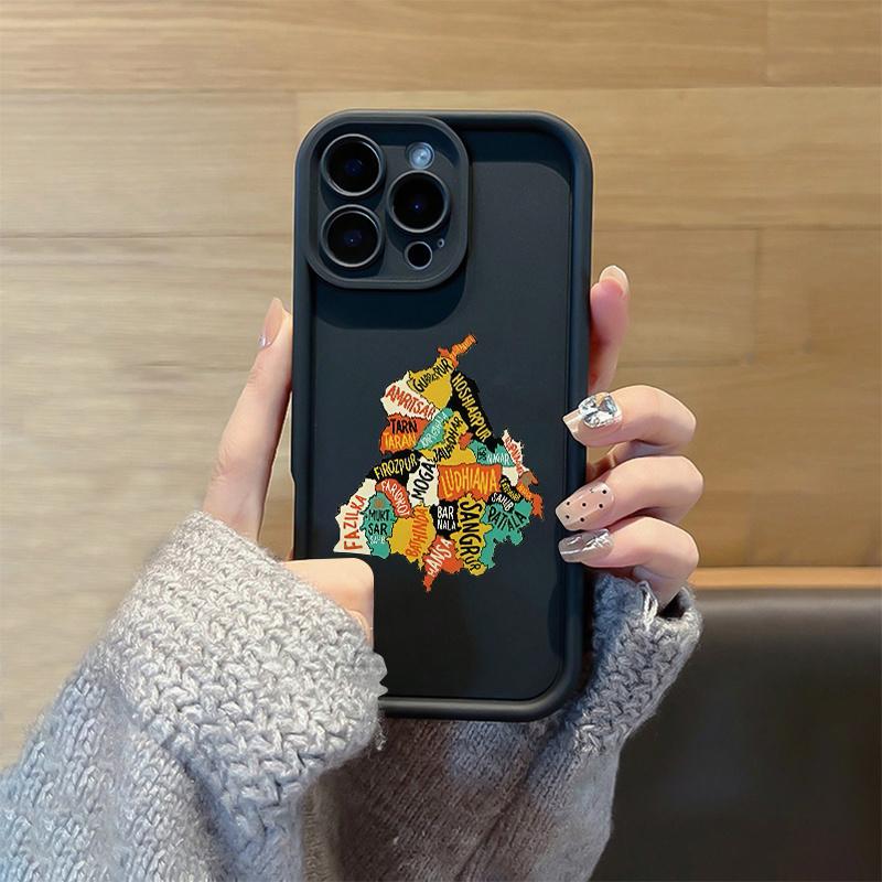 1 High Bamboo Black Punjab-Hot Map TPU Material Drop-Proof Case with Precise Cutouts and Full Coverage Protection. Suitable for Apple iPhone 17 E Air Pro ProMax iPhone16 15 14 Plus 13 12 Mini 11 X XS XR. The Perfect Gift for Birthdays, for Your Girlfriend