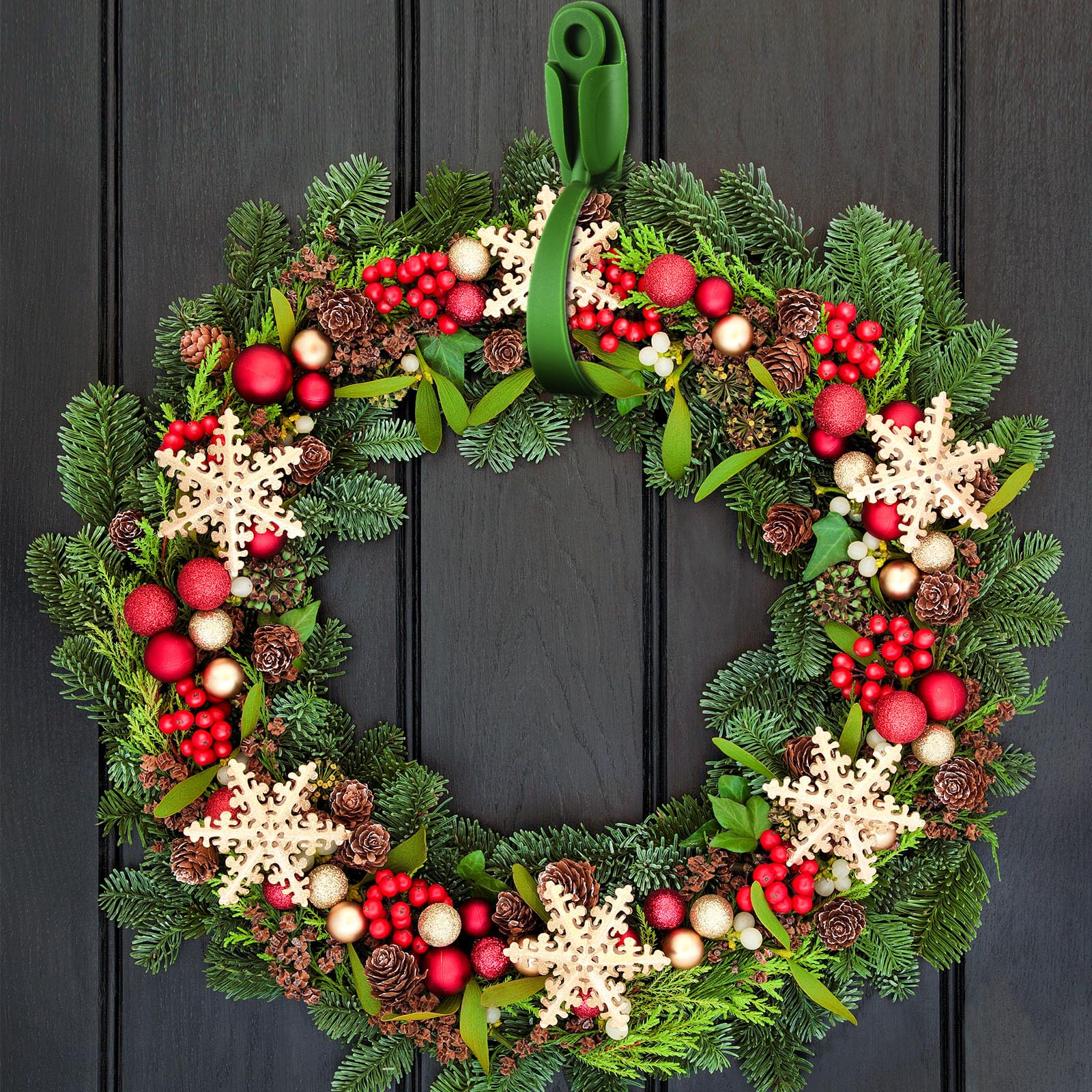 12 Pcs Christmas Garland Hook Pine Branch Garland Wall Hooks Green Wall Hanger Mantle Wreath Hook Christmas Garland Ties Stocking Holder Reusable Silicone Adhesive Straps Decoration for Fireplace Stairways  Home Decor Party  2024 ornament