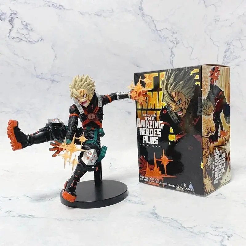 New 18cm Anime My Hero Academia Hero Figures Deku Bakugou Katsuki Action Figural Pvc Toys Desktop Statue Collection Gifts