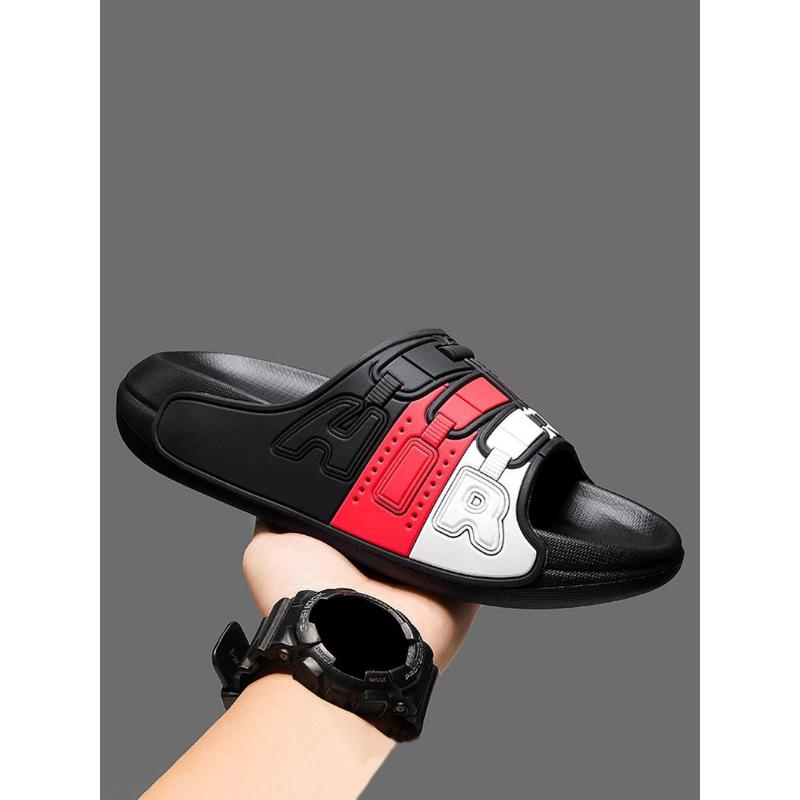 (New)Men's Colorblock Slides, Trending Sandals, Casual Comfortable Non-slip Slides for Indoor Outdoor Wear, Breathable Comfortable Sports Slides for Daily Wear, Men's Shoes, Shoes for Men