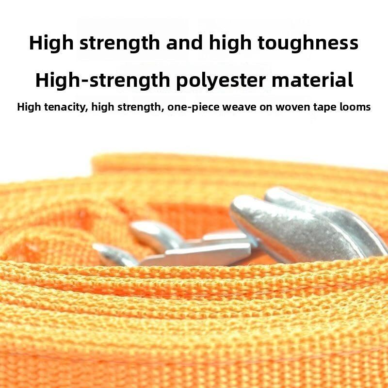 5 m Long Towing Rope, 3 Ton Pull Force, Car Recovery Rope with Eagle Hook, Multifunctional, Heavy-Duty Thickened Durable Tow Strap for SUVs