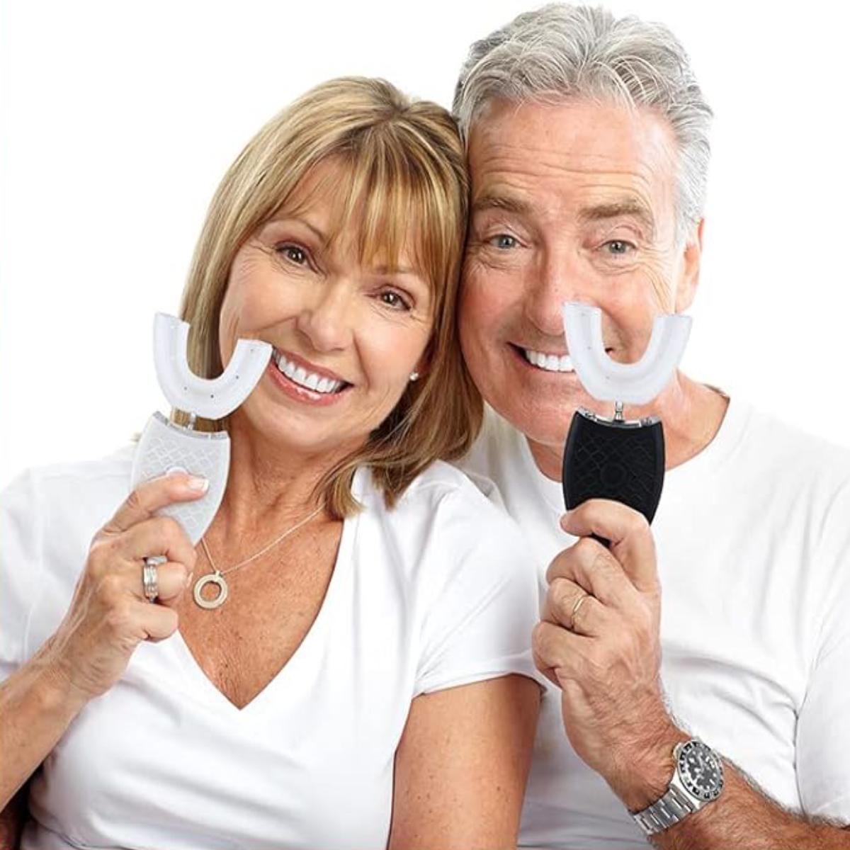 Ultrasonic Electric Toothbrush, Cordless Teeth Cleaner, 1 Box 360 Degree Oral Cleaning Toothbrush with Replacement Brush Head, Waterproof Toothbrushes for Adults