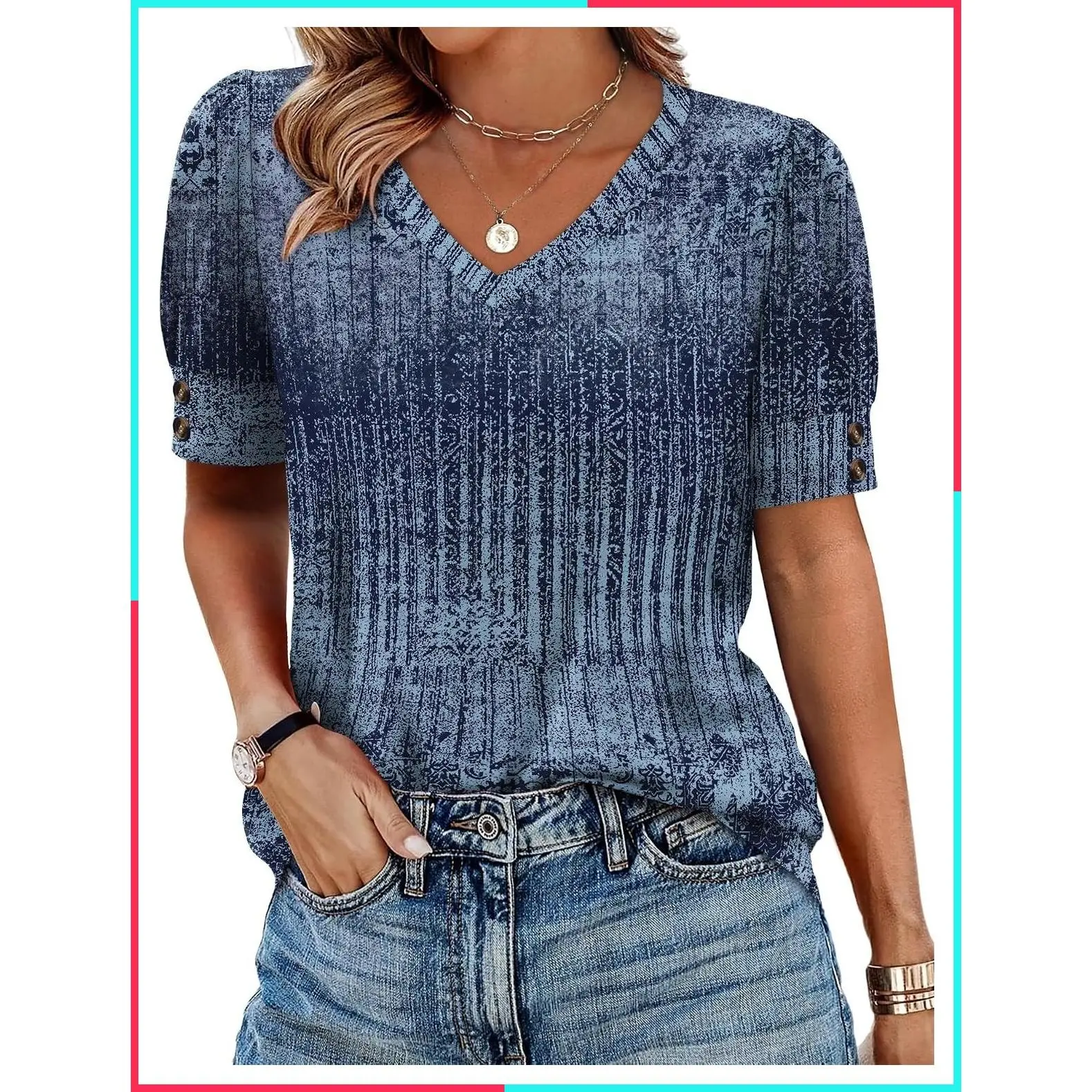 Womens Short Sleeve V Neck Button Down Shirts Dressy Casual Summer Tops Plus Size Blouses Spring Fashion Outfits