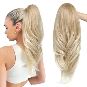 Large Wavy Multi Layer High Ponytail Wig Euro American 24 to 26in
