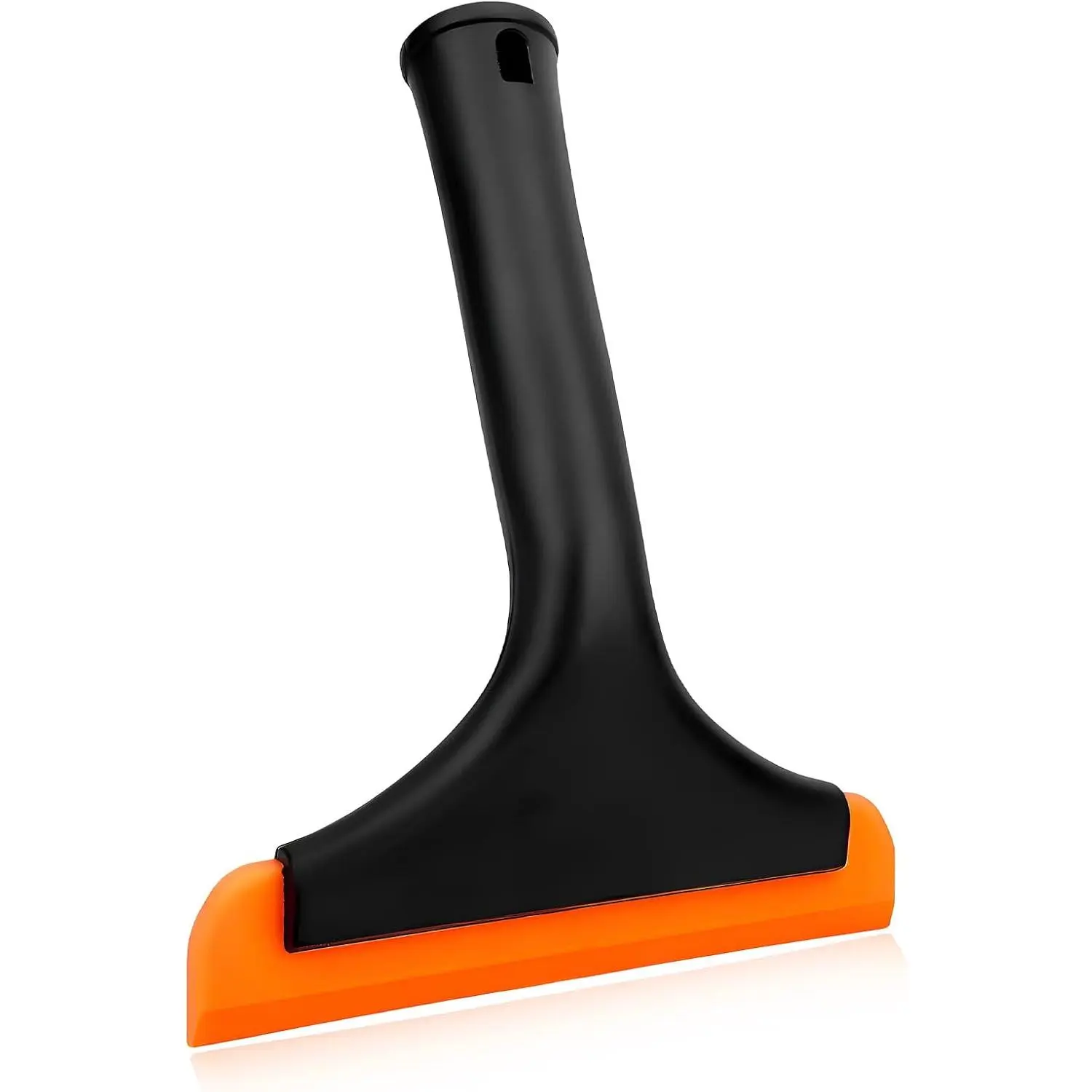 Small Silicone Window Squeegee, 5.9" Windshield Scraper Water Wiper with 7.5" Non-Slip Handle, Multi-Purpose Window Cleaning Squeegee Water Blade for Glass Mirror Countertop