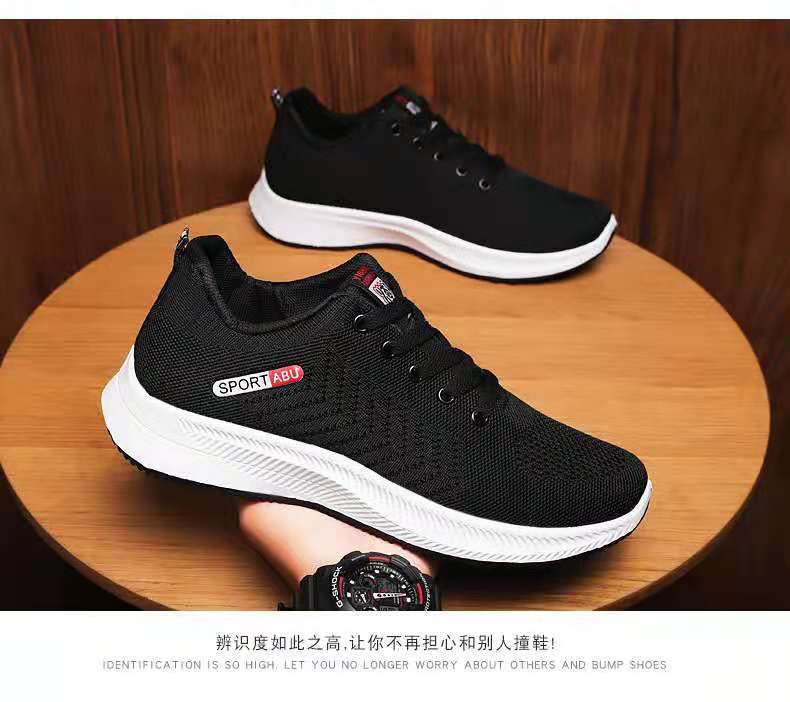 New summer men's sports shoes, men's running shoes, mesh men's shoes, summer breathable