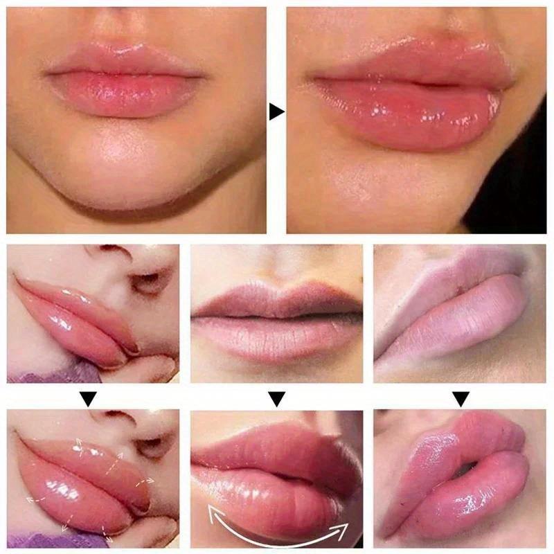 Long-Lasting Lip Plumper Oil Serum, Instant Volumizing Essence Oil that Increases Elasticity and Helps Repair Lip Fine Lines, Sexy Plumping Lip Balm Oil Skincare, Lip Moisturizer