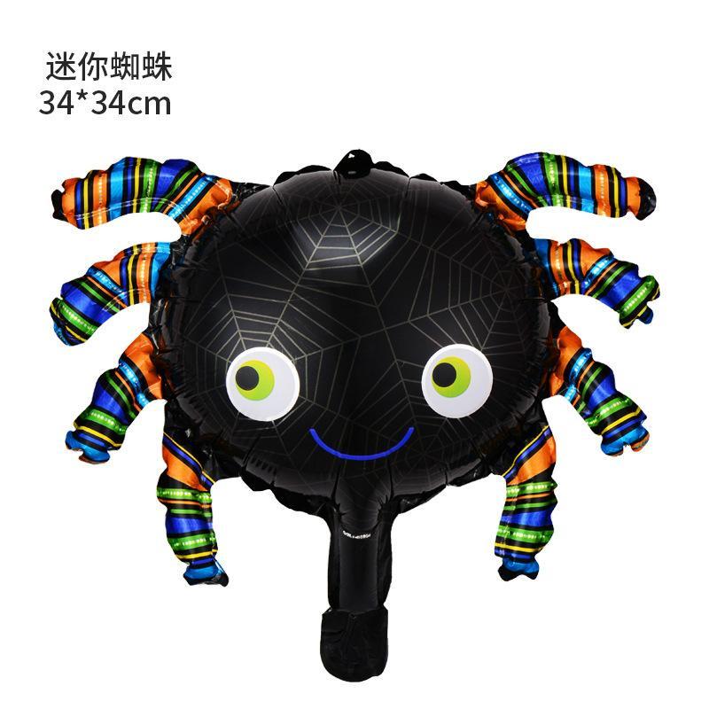 25Pcs Mini Halloween Pumpkin Ghost Foil Balloons Bat Skull Pumpkin Air Globos Kids Toys Horror Halloween Night Party Decorations