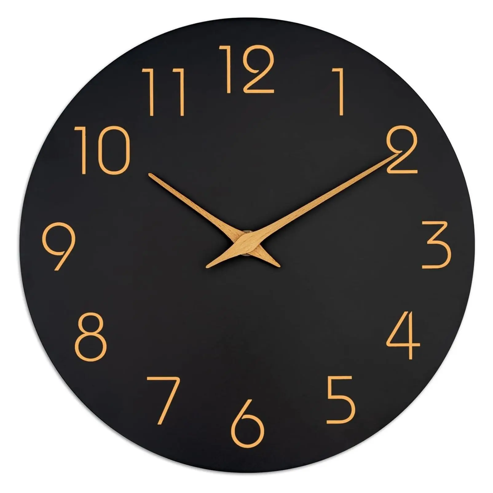 Wall Clock 8 Inch Battery Operated Silent Non-Ticking Analog - Minimalist Modern for Kitchen, Bathroom, Living Room, Bedroom, OfficeGift