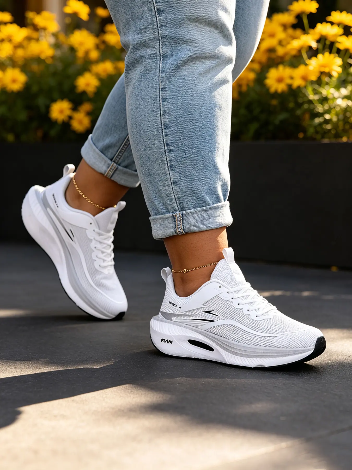 New Summer-Autumn Couple Casual Running Shoes, Women Soft Thick Sole, Men Outdoor Breathable Mesh, Lightweight Durable, All-Season Comfort