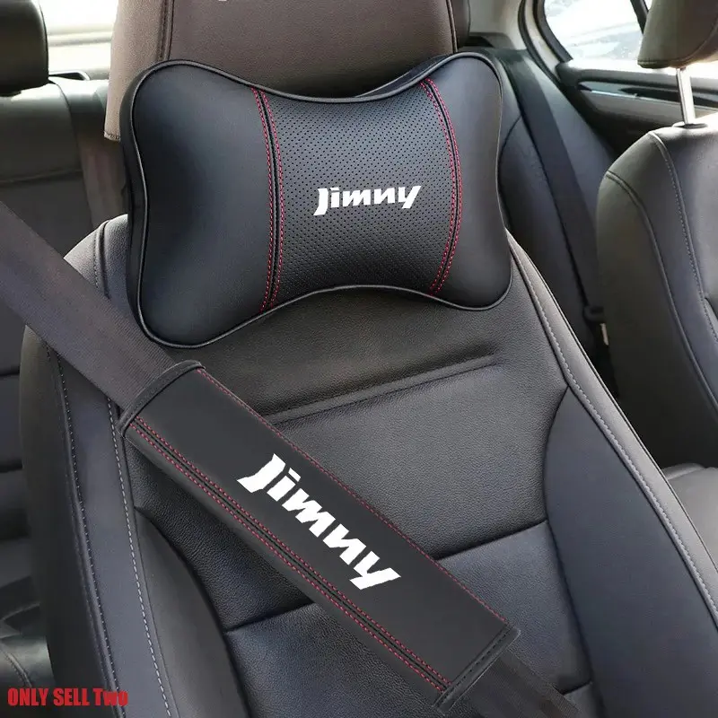 Car Headrest Neck Pillow, Seat Belt Shoulder Pads, Car Seat Belt Cover, Shoulder Protection Pad for Suzuki Jimny, Alto, Swift, Ignis, Vitara, Splash, Baleno, Samurai