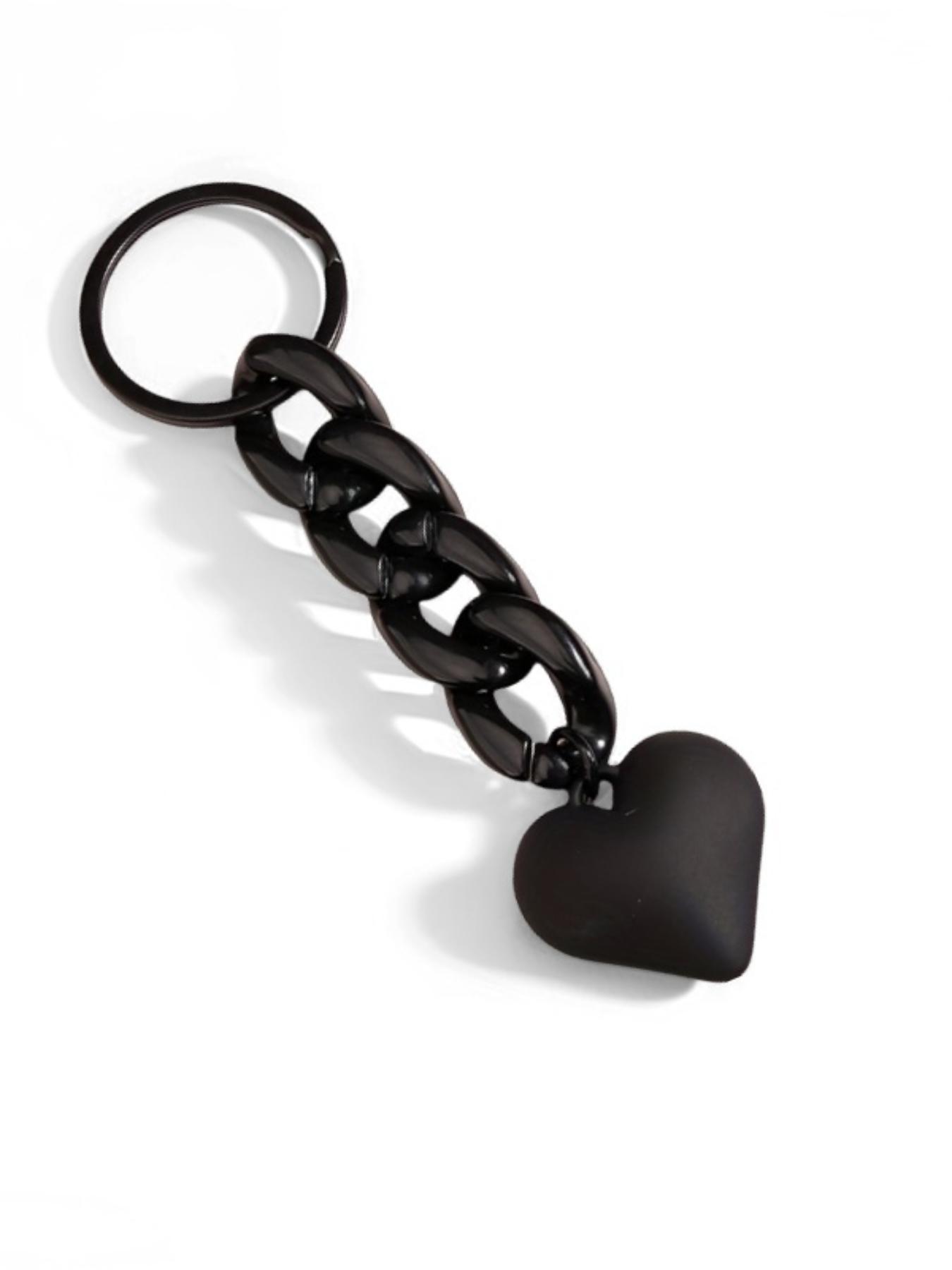 Heart Shaped Keychain, Heart Design Keychain, Minimalist Bag Accessory, Car Pendant, Phone Ornament, Versatile Keychain, Trendy Cute Keychain, Stylish Keychain, Fashionable Alloy Keychain