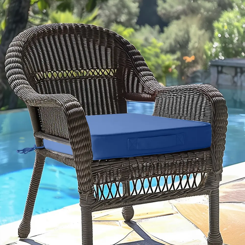 24x24 Inch Outdoor Deep Seat Cushion Set, Waterproof Patio Furniture Cushions, Fade Resistant UV Protection Outdoor Chair Cushions, Thick Comfortable Replacement Cushions for Patio Chairs, Sofa, Couch, Loveseat, Garden Furniture, Indoor & Outdoor Seating