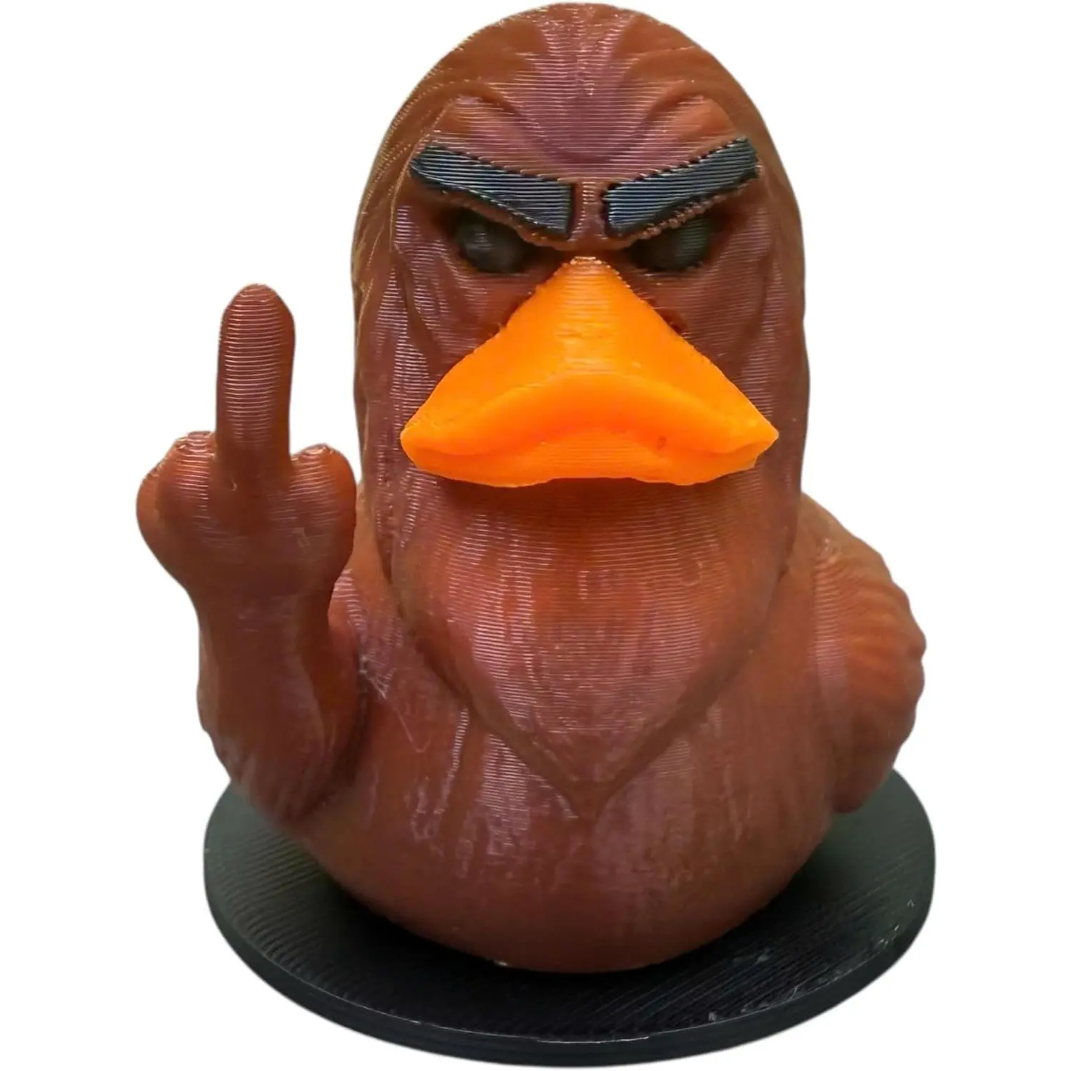 Bigfoot Duck Figurine - Gift for White Elephant or Halloween – Funny Duck Gift for Jeep Owners, Cruise Travelers & Mythical Creature Fans - 3D Printed Meme Cryptid Collectible for Dashboard, Desk