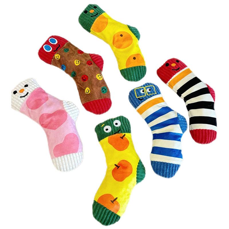 Interactive Toy for Dogs - Hide & Seek Treat Dispensing Puzzle - Squeaky & Crinkle Sound Effect - Durable Soft Chew Toy for Mental Stimulation & Anxiety Relief