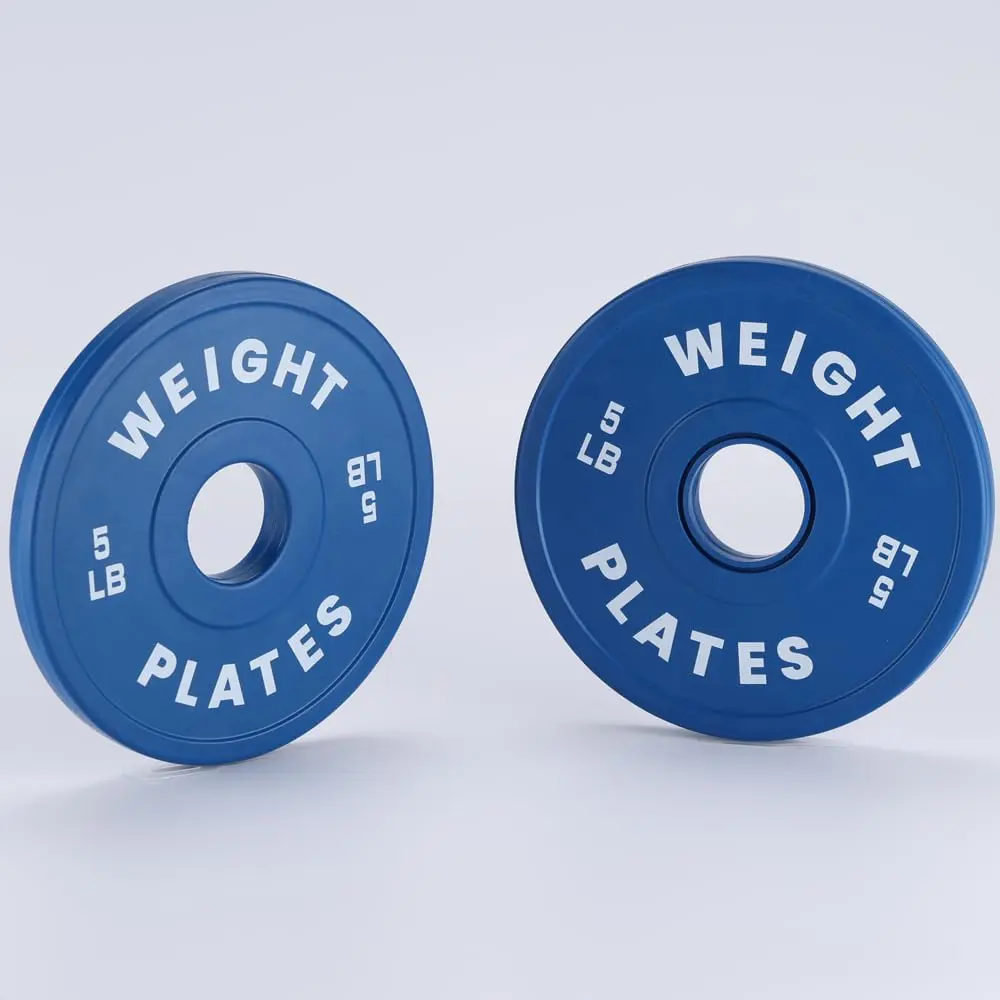 2-Inch Rubber Coated Weight Plates Set, 1.25LB–45LB Fractional Change Plate Pairs for 2” Barbells, Multi-Weight Strength Training Fitness Gear for Home Gym