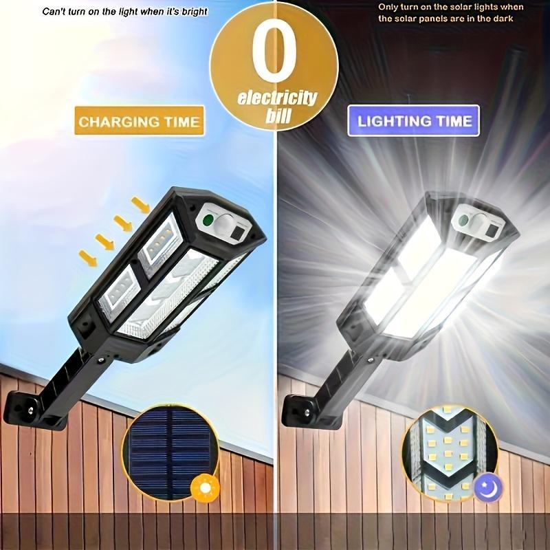 Super Bright 43 LED Solar Light with Motion Sensor and Remote Control, Outdoor Garden Street Lighting, 3 Adjustable Modes, Easy Home Installation