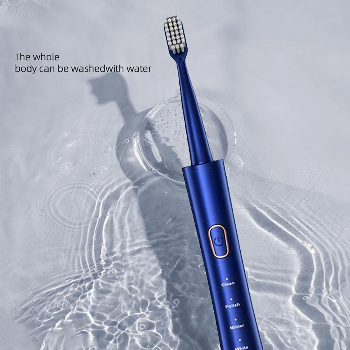 Electric Toothbrush Set, 1 Set Rechargeable Sonic Teeth Cleaning Toothbrushes Including 7 Replacement Brush Heads, Oral Care Products for Adults, Rechargeable Electronic Toothbrushes