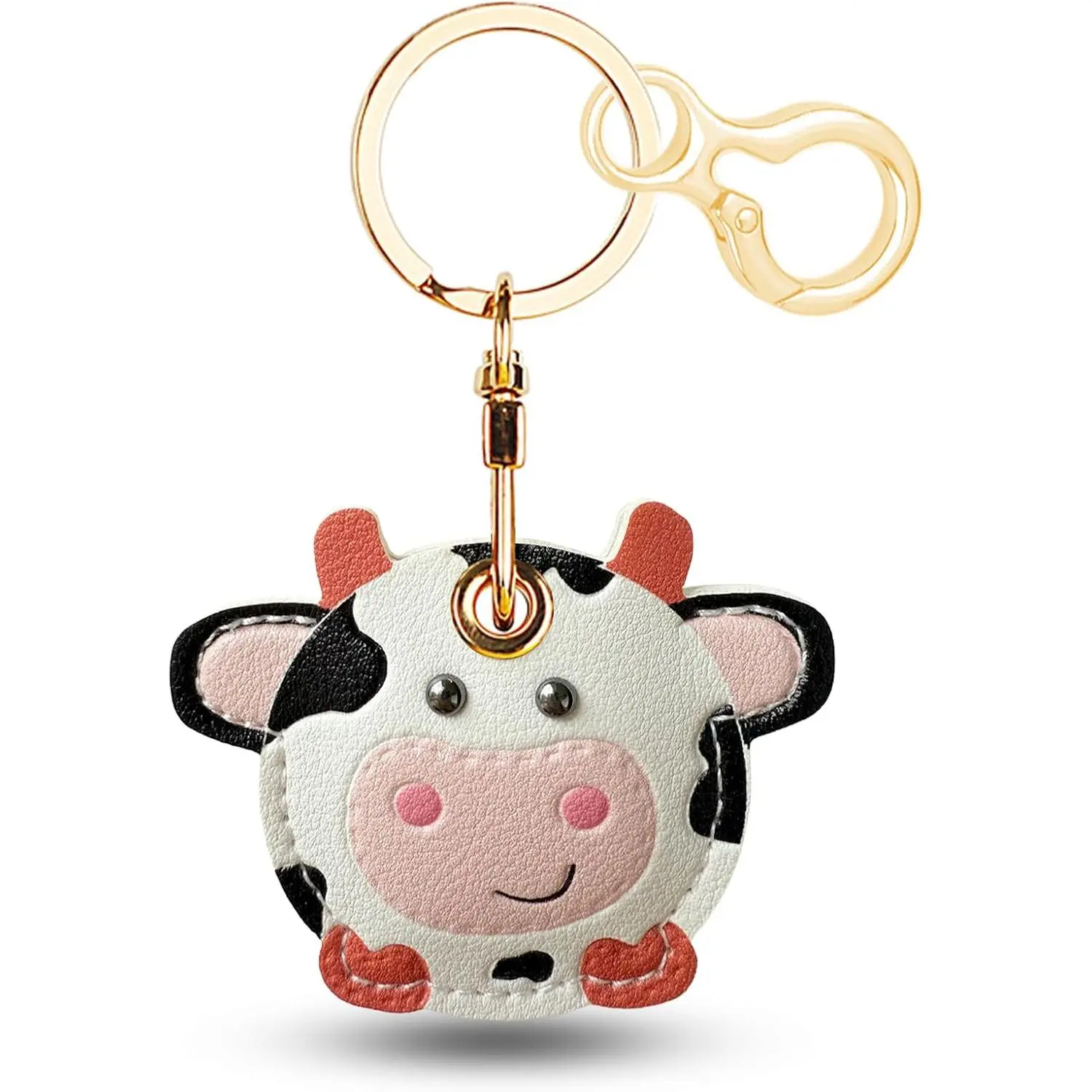 Leather  for Airtag, Cute Protective  Holder Compatible with  Air Tag,GPS Case Cover for