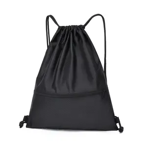 Mens Backpack with 2 Zipper Bag, Sport Drawstring Bags Womens, Large Capacity Sport Backpack, Fitness Training Bag, Adjustable Shoulder Straps Lightweight Basketball Bag, Swimming Bag, Football, Unisex, Multiple Available
