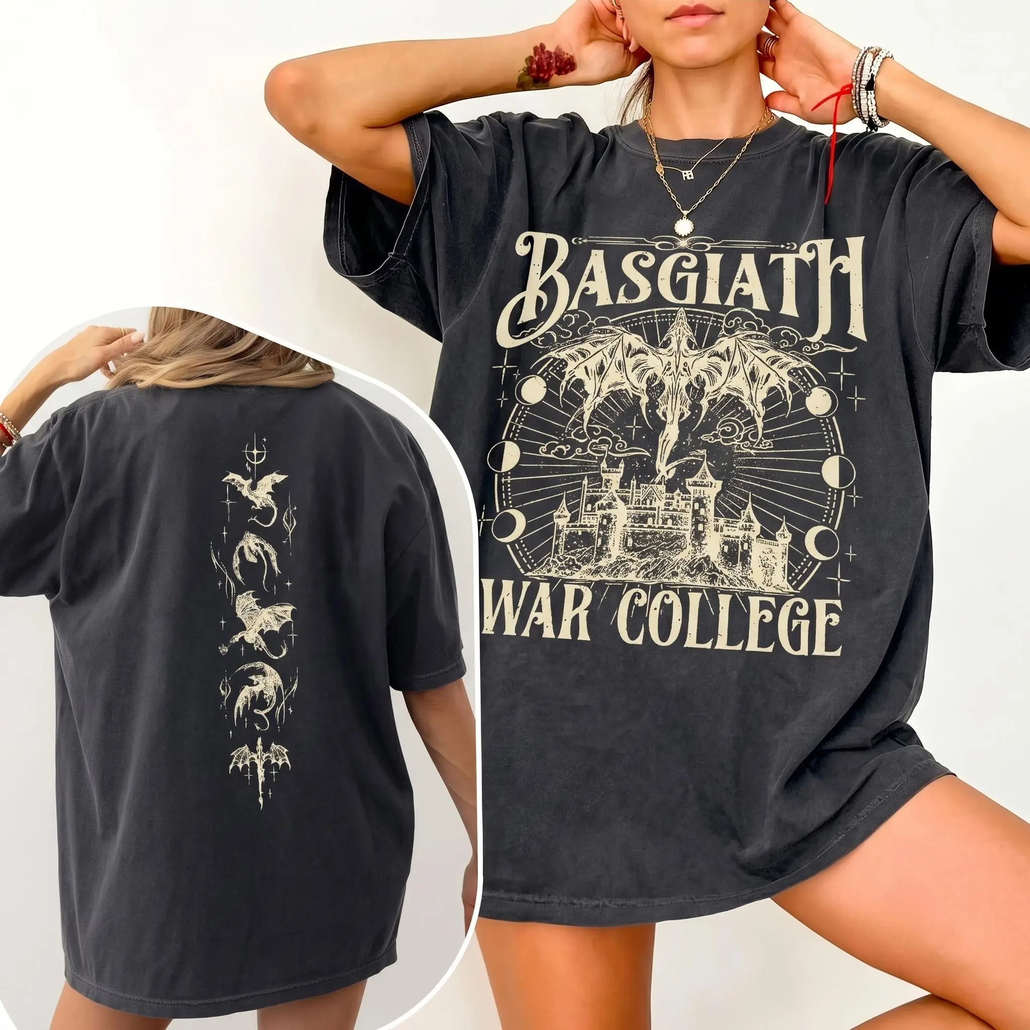 [COMFORT COLORS] Basgiath War College Shirt, Fourth Wing T-shirt, Dragon Riders Shirt, Riders Quadrant Tee, Bookish Gift for Readers, 100% cotton