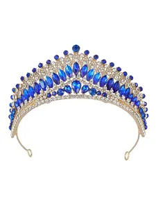European and American bridal crown wedding dress accessories performance headpiece Baroque crystal hair ornament