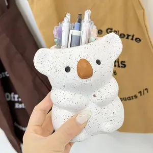 Cross-border Cute Koala Pen Holder Student Desktop High-end Stationery Multifunctional Storage Box Decorative Ornament