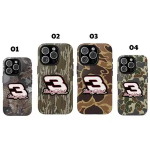 Dale Earnhardt 3 Camo Phone Case, Classic NASCAR Tribute Design Phone Cases-Suitable for iPhone 17-11 Pro Max/Plus and  Samsung Galaxy S23-25