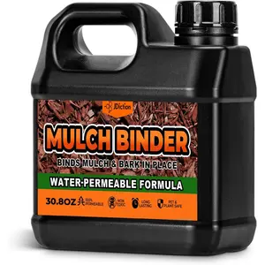 Mulch Binder for Landscaping – 32OZ Max Gravel Glue for Mulch, Concentrated Rock Glue for Landscaping, Mulch Lock, Non-Toxic, Fast Drying, Lasts up to 2 Years