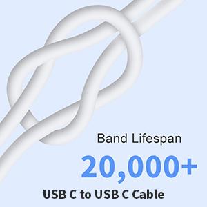 20W USB C Fast Charger Compatible with iPhone 16/16 Plus/ 16 Pro Max/ 15/ iPad Pro, 2Pack PD USB C Charger Block with 6FT Type C to C Cable