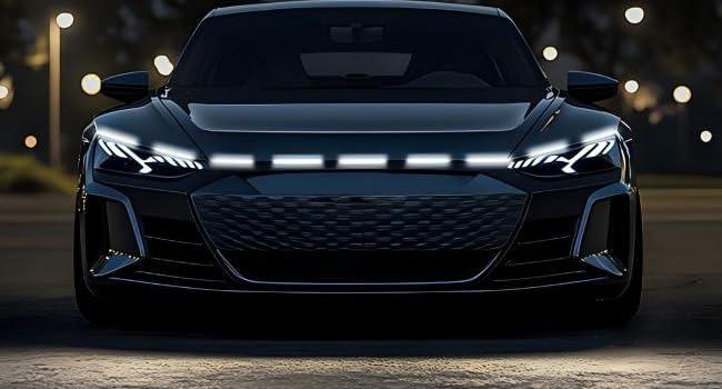 Nilight LED Hood Light Strip, 70Inch Flexible Car Hood Light Waterproof Dynamic Startup Daytime Running Light for Cars, SUVs, Trucks, White