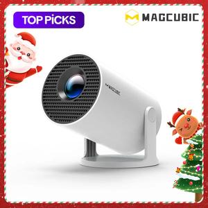 Portable 4K UHD Projector, 180° Rotatable WIFI6 Bluetooth5.0 Projector, Multifunctional Projector for Home Theater, Outdoor, Presentations