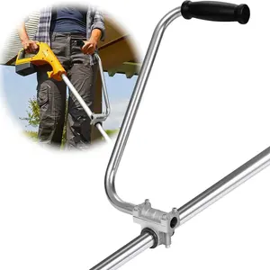 Weed Eater Handle Extension Back Saver - Ergonomic Trimmer Handle with Bracket Clamp, Yard Trimming Attachment