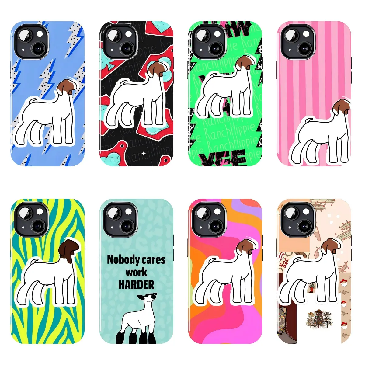 Ranch Hippie Show Goat Phone Case Suitable for iPhone 17-11 Pro Max/Plus and  Samsung Galaxy S23-25