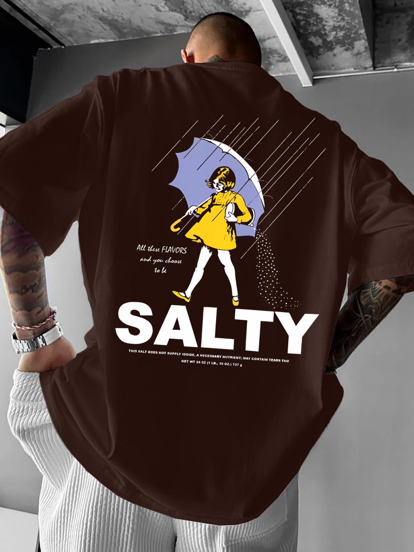 Men's Graphic Print Round Neck Tee, Casual Graphic Design Loose Casual Comfy Short Sleeve T-shirt for Summer, Men's Top for Daily Wear