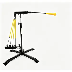 Hurricane Category 4 Premium Swing Trainer, Slow-Pitch Batting Trainer for Advanced Solo Baseball Training Sessions, Improves Hitting Technique via Repetition, Slow-Pitch Batting Trainers
