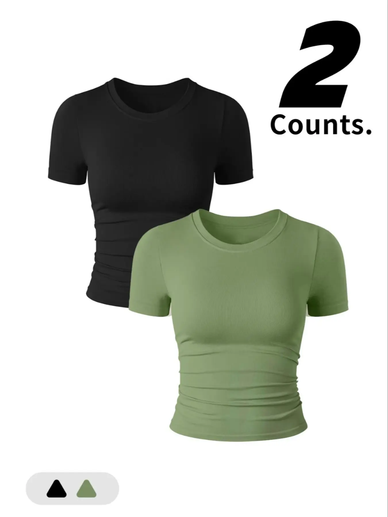 Yoga Woman Seamless Women's Crew Neck Short Sleeve Tight-Fit T-Shirt, Casual & Sporty Design, Perfect for Outdoor Activities & Daily Wear
