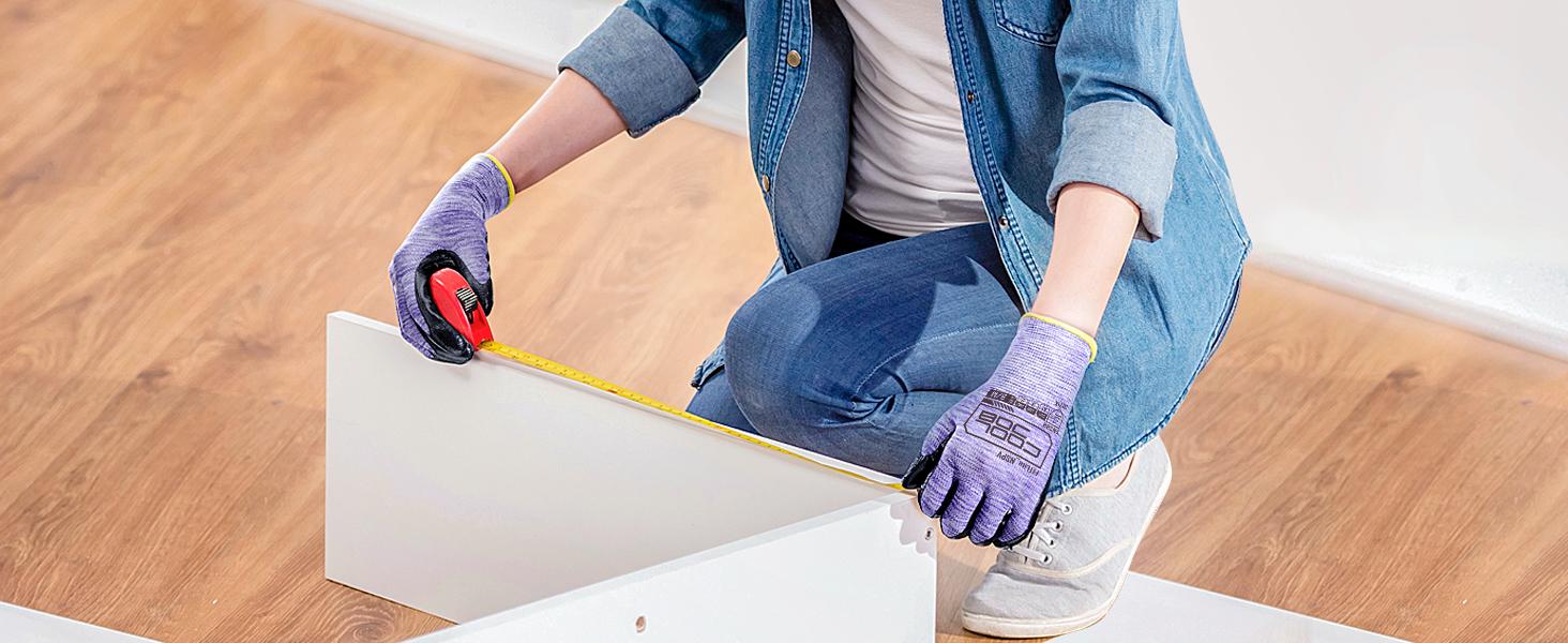 10 Pairs Nitrile Dipped Coated Safety with Grip, Non-slip Bulk Roofing Gloves for, Oil-resistant Gear for Package Handler, Warehouse, Medium 10 Pairs Nitrile Dipped Coated Safety with Grip, Non-slip Bulk Roofing Gloves for, Oil-resistant Gear for Package Handler, Warehouse, Medium