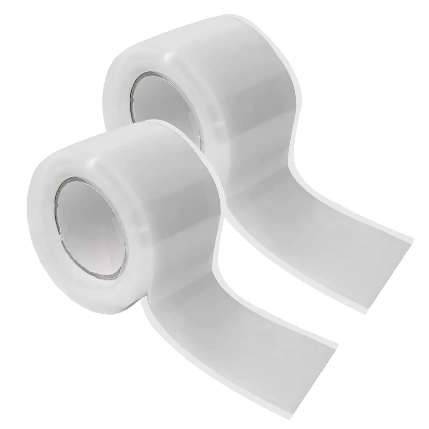2 Rolls 1in x20ft Rescue Tape self-fusing  Tape  Rubber Tape, Water Hose Leak Seal Pipe Plumbing Hose Repair Tape for  Winding Insulating Strech Wrap Seal White