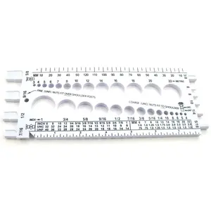 Nut Bolt Thread Gauge (White)