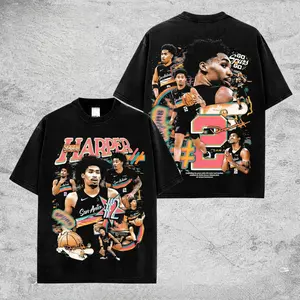 100% Cotton Vintage Dylan Harper Graphic Tee | DH 2 Spurs Basketball Streetwear Shirt | Oversized Unisex Fan Apparel & Holiday Gift for Men Women