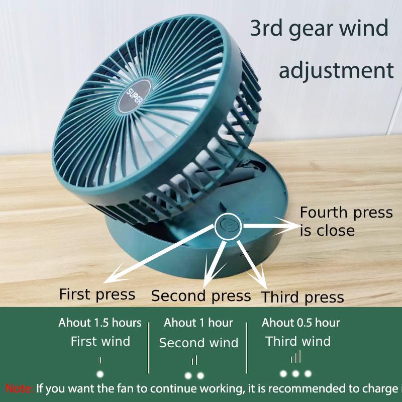 Portable Foldable Fan, USB Charging Retractable Mini Fan, High-Speed Silent Electric Fan, Outdoor Camping & Hiking Equipment